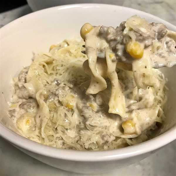 Creamy Ground Beef and Noodles